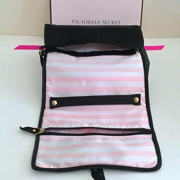 RARE Victorias Secret Jewelry Make Up Satin Travel Bag NWT - Picture 8 of 14